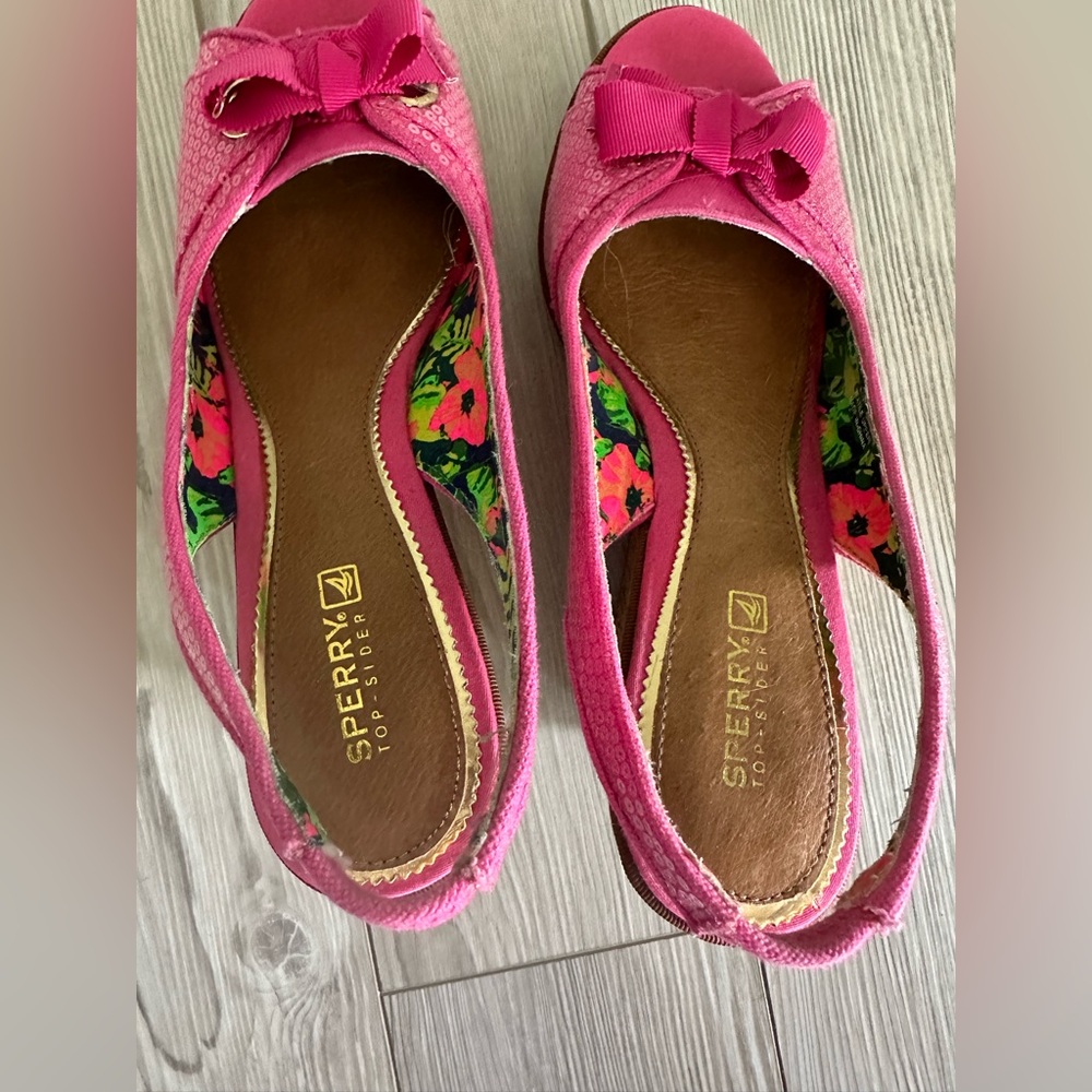 Sperry pink wedges size 8 - Picture 7 of 7